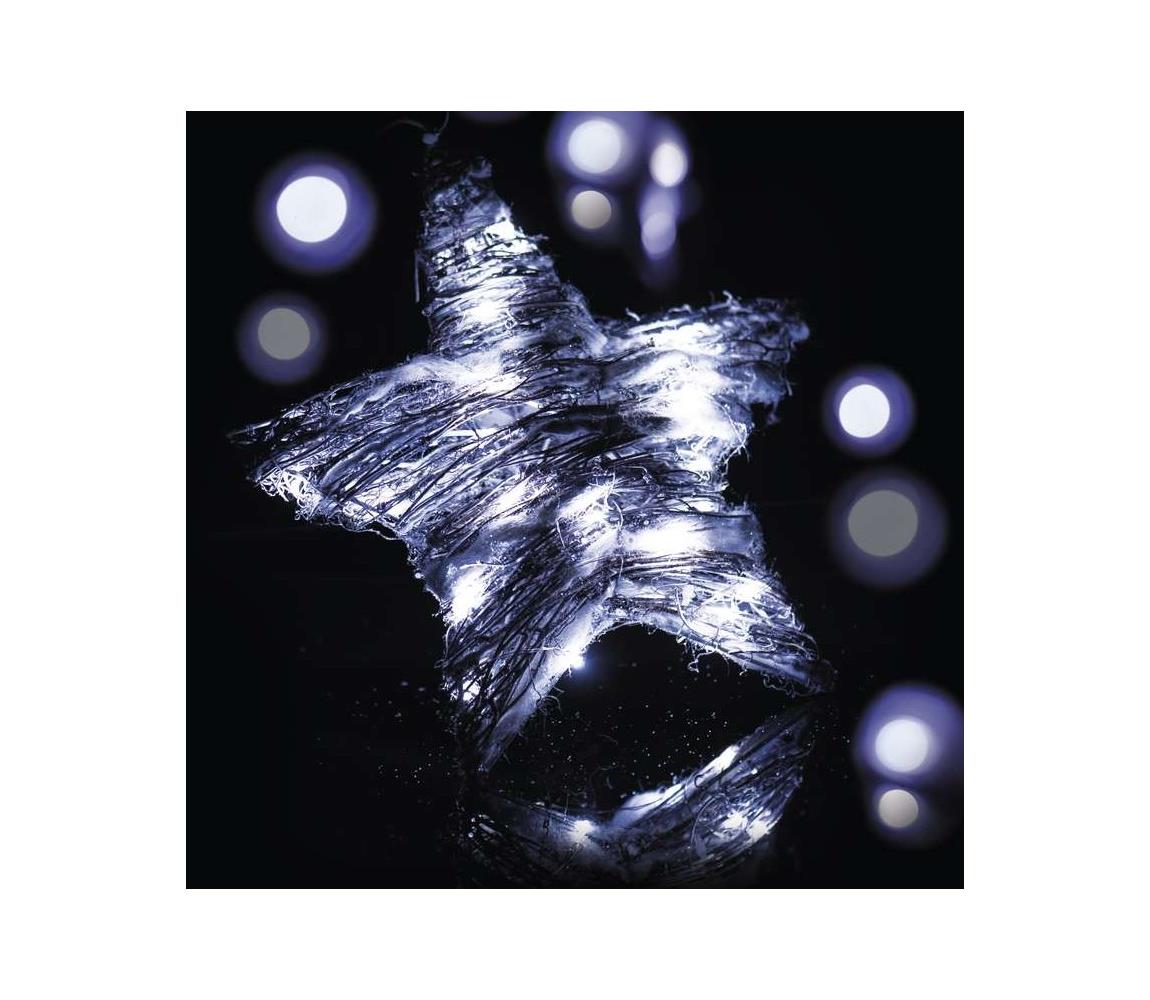 Karácsonyi díszek STAR IP20 30xLED/3W/4,5V