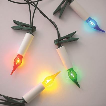 Karácsonyi lánc 10,5 m GLORIA 16xE10/230V fehér, Európában készült