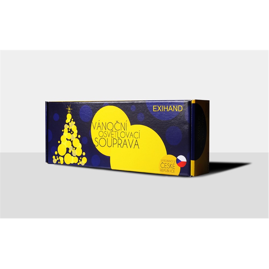 Karácsonyi lánc ASTERIA 16xE10/14V/230V fehér