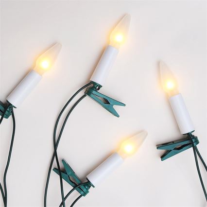 Karácsonyi lánc FELICIA 16xE10/14V/230V fehér