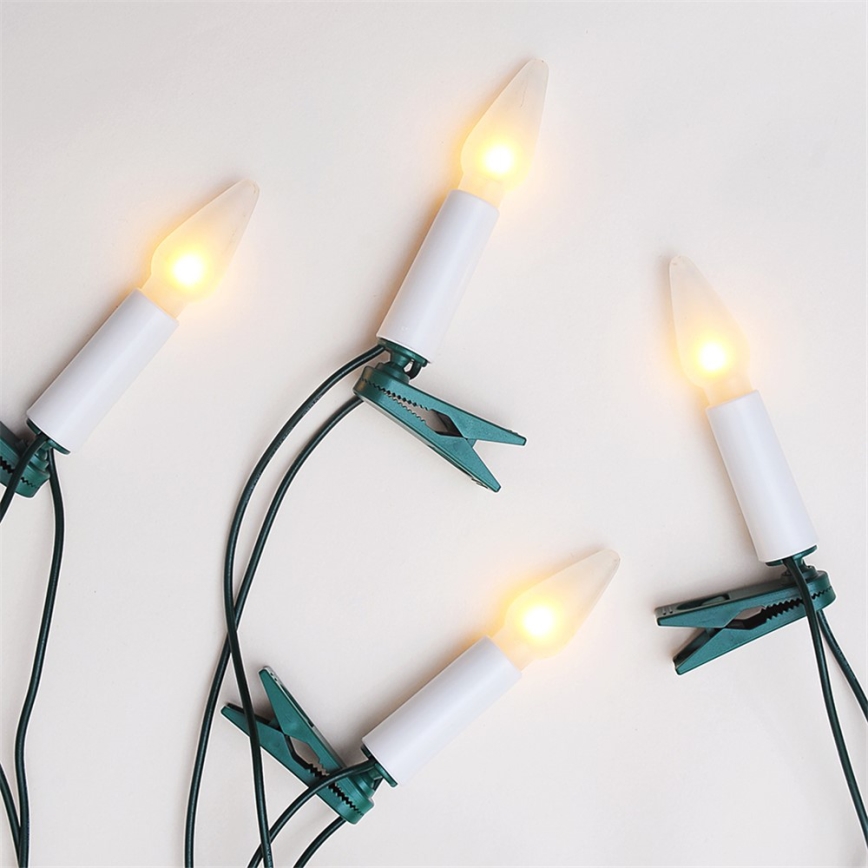 Karácsonyi lánc FELICIA 16xE10/14V/230V fehér