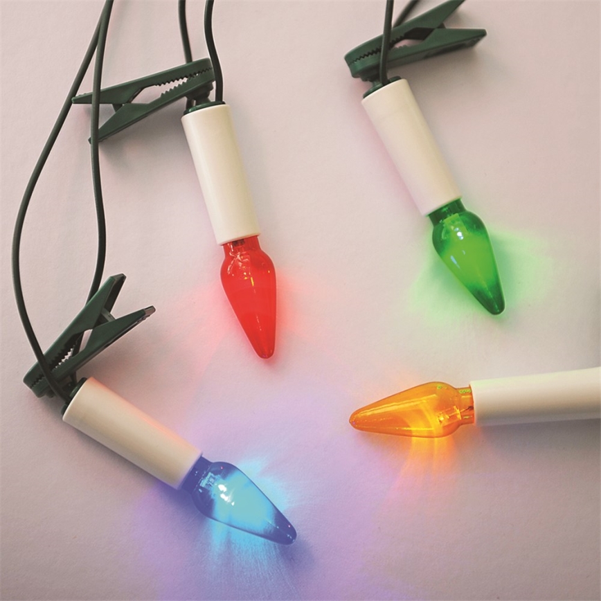 Karácsonyi lánc FELICIA 16xE10/14V/230V színes