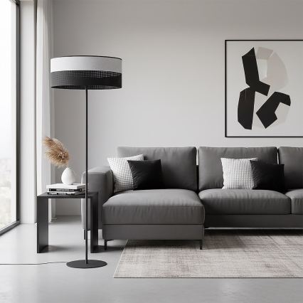KARBON állólámpa 1xE27/15W/230V fekete/szürke