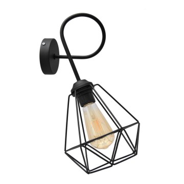 KARO fali lámpa 3xE27/15W/230V fekete