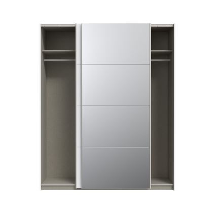 KARO gardróbszekrény tükörrel 170x210 cm fehér