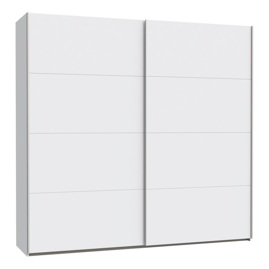 KARO gardróbszekrény tükörrel 220x210 cm fehér