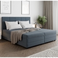 Kárpitozott ágy rugós matraccal és ágyneműtartóval ISABEL 160x200 szürke