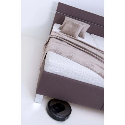 Kárpitozott ágy tárolóhellyel, matrac nélkül ALIS 160x200 cm barna