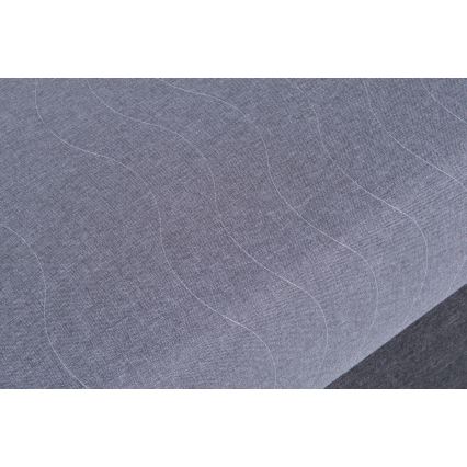 Kárpitozott heverő JACOB XL, tárolóval, teherbírás 130 kg, 90x200 cm, szürke