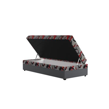 Kárpitozott heverő tárolóval ESTEL 90x200 cm szürke