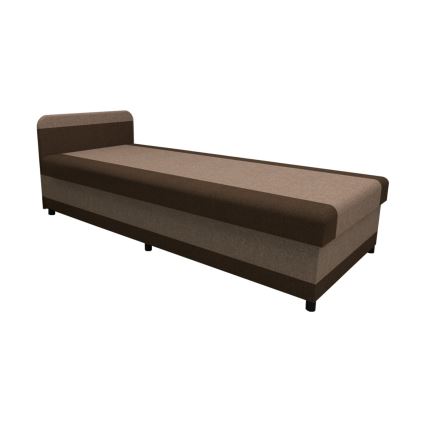 Kárpitozott heverő tárolóval TALI 80x202 barna/bézs