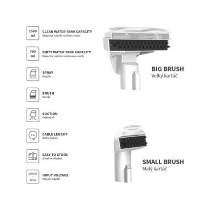 Kárpittisztító 450W/230V IPX4