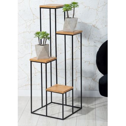 Virágállvány KASKADA 70x34 fekete/barna