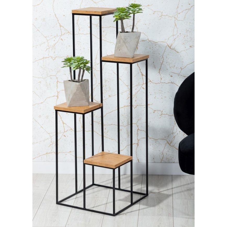 Virágállvány KASKADA 70x34 fekete/barna