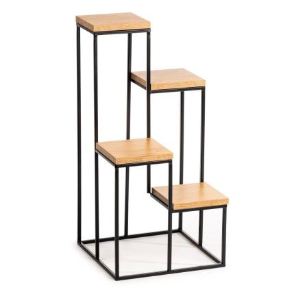 Virágállvány KASKADA 70x34 fekete/barna