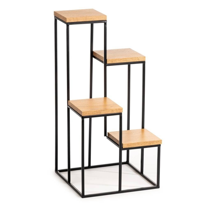 Virágállvány KASKADA 70x34 fekete/barna