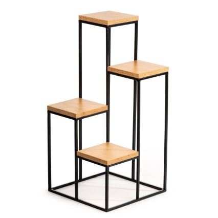 Virágállvány KASKADA 70x34 fekete/barna