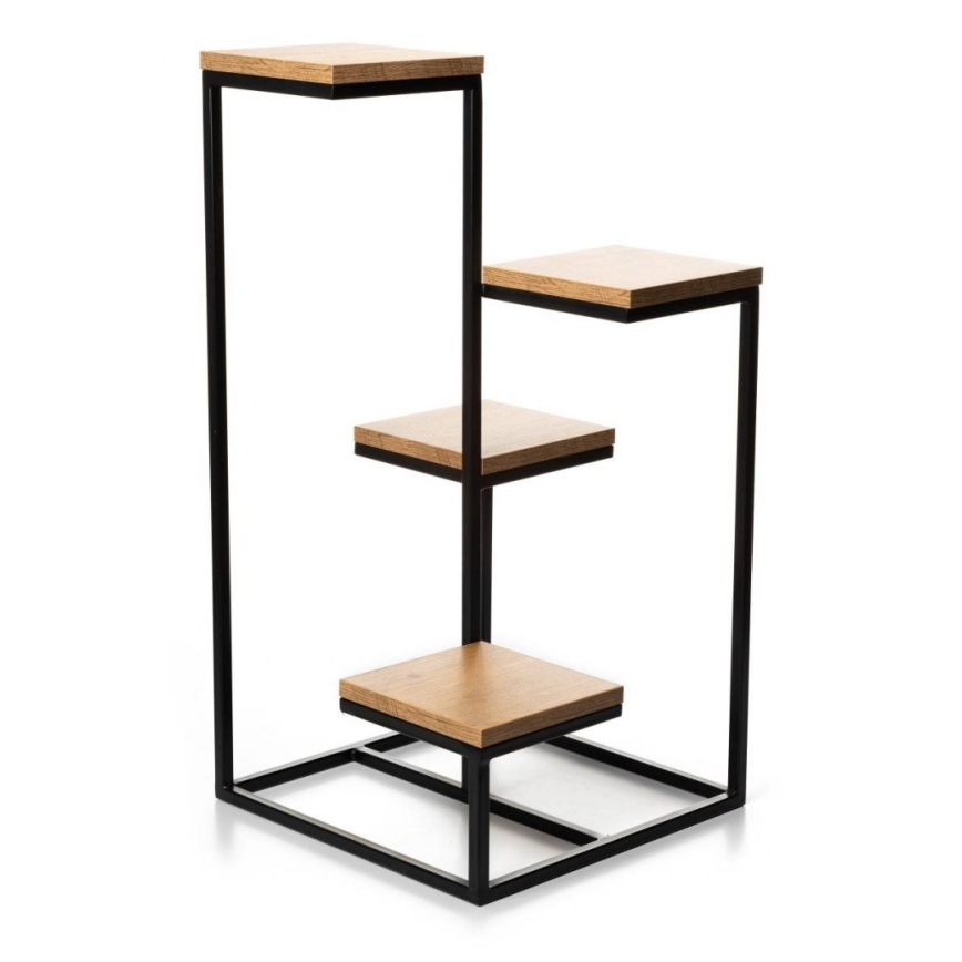 Virágállvány KASKADA 79x40 fekete/barna