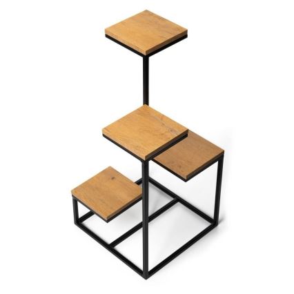 Virágállvány KASKADA 79x40 fekete/barna