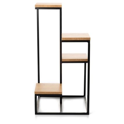 Virágállvány KASKADA 79x40 fekete/barna