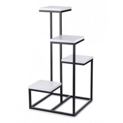 Virágállvány KASKADA 79x40 fekete/fehér