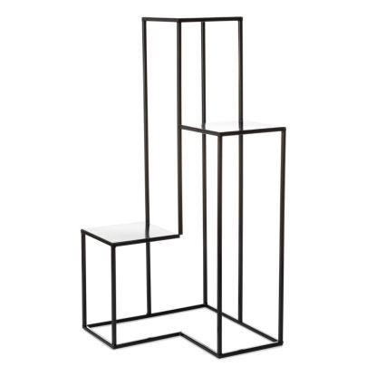 Virágállvány KASKADA 85x40 cm fekete