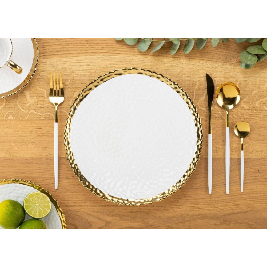 KATI ételtányér 25 cm krém/arany