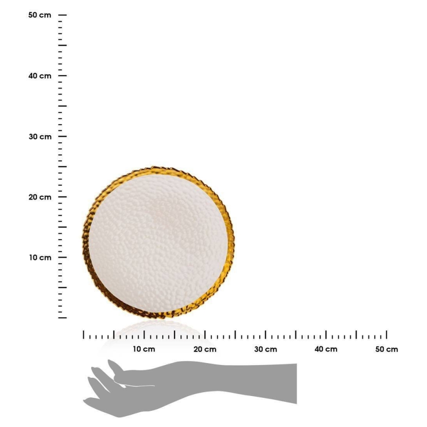 KATI ételtányér 25 cm krém/arany