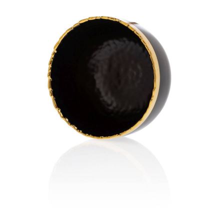 Kerámia tál KATI 11,5 cm fekete/arany