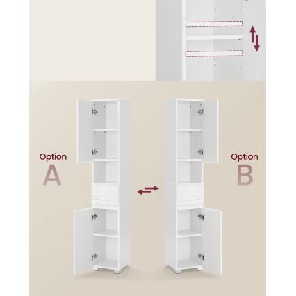 KATY fehér szekrény