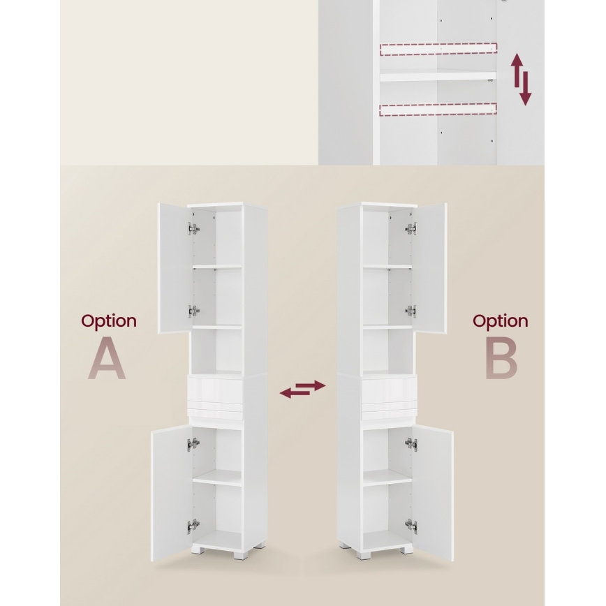 KATY fehér szekrény