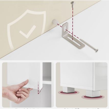 KATY fehér szekrény