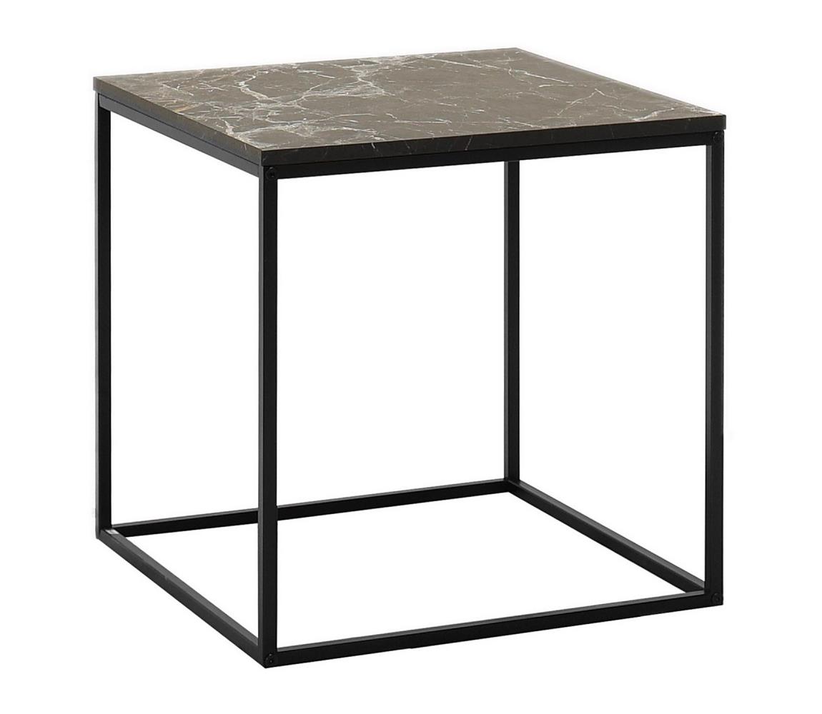 Adore Furniture Kávésasztal 52x50 cm fekete