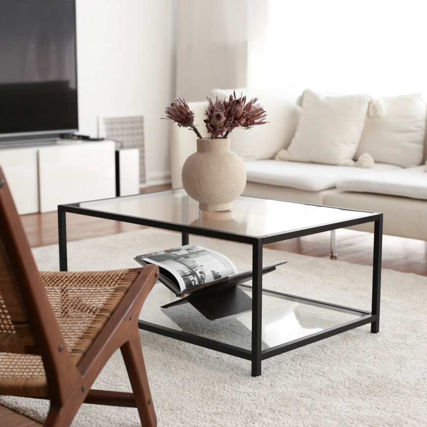 Kávésasztal ASTRO 40x90 cm fekete