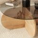 Kávésasztal BUBBLE 35x75 cm barna/fekete