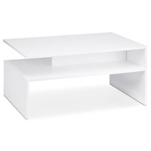 Kávésasztal DELCHI 45x90 cm fehér