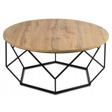 Kávésasztal DIAMOND 40x90 cm fekete/barna