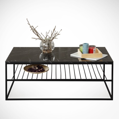 Kávésasztal ETNA 43x95 cm fekete
