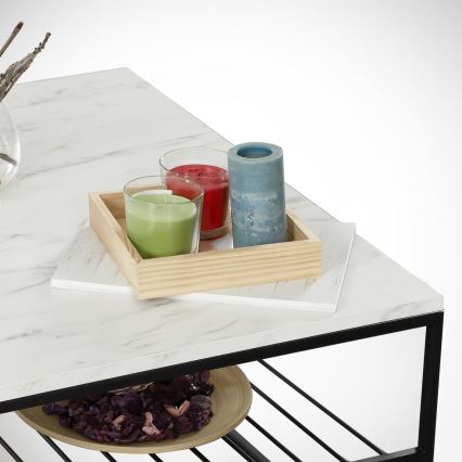 Kávésasztal ETNA 43x95 cm szürke/fekete