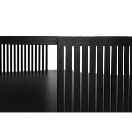 Kávésasztal FIKOLI 40x75 cm fekete/arany tölgy