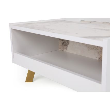 Kávésasztal FRIDA 63x90 cm fehér