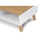 Kávésasztal FRISK 35x90 cm tölgy/fehér