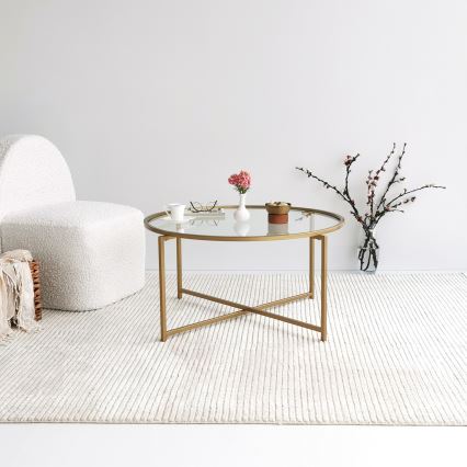 Kávésasztal GOLD SUN 40x83 cm arany