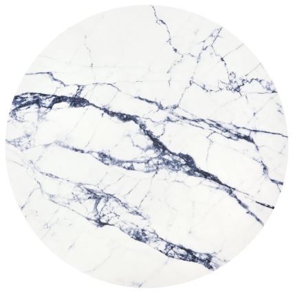 Kávésasztal HARISSA 41x42 cm fekete/fehér márvány dekoráció