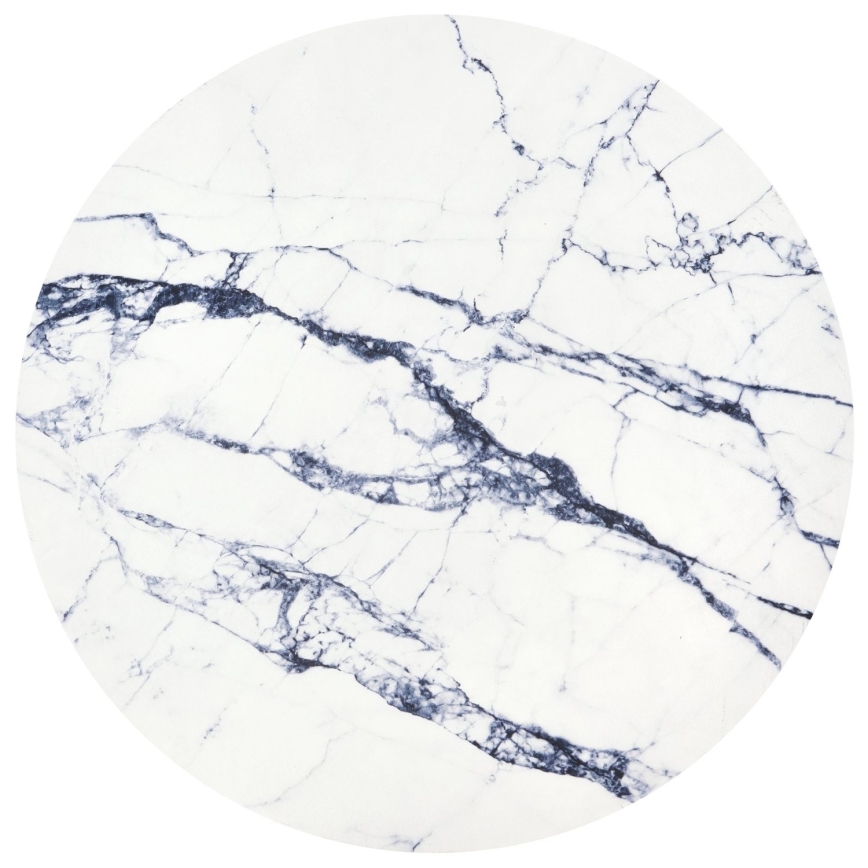 Kávésasztal HARISSA 41x42 cm fekete/fehér márvány dekoráció