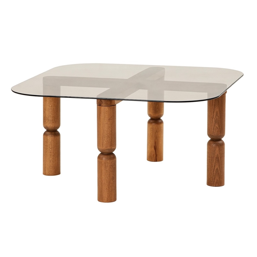 Kávésasztal KEI 40x80 cm barna/bronz