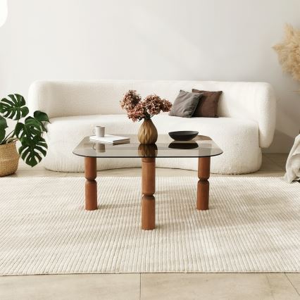 Kávésasztal KEI 40x80 cm barna/bronz