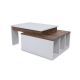 Kávésasztal KOLARADO 37,4x90 cm fehér/barna