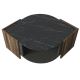 Kávésasztal MARBEL 40x75 cm barna/fekete