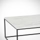 Kávésasztal MARMO 43x75 cm fekete/fehér